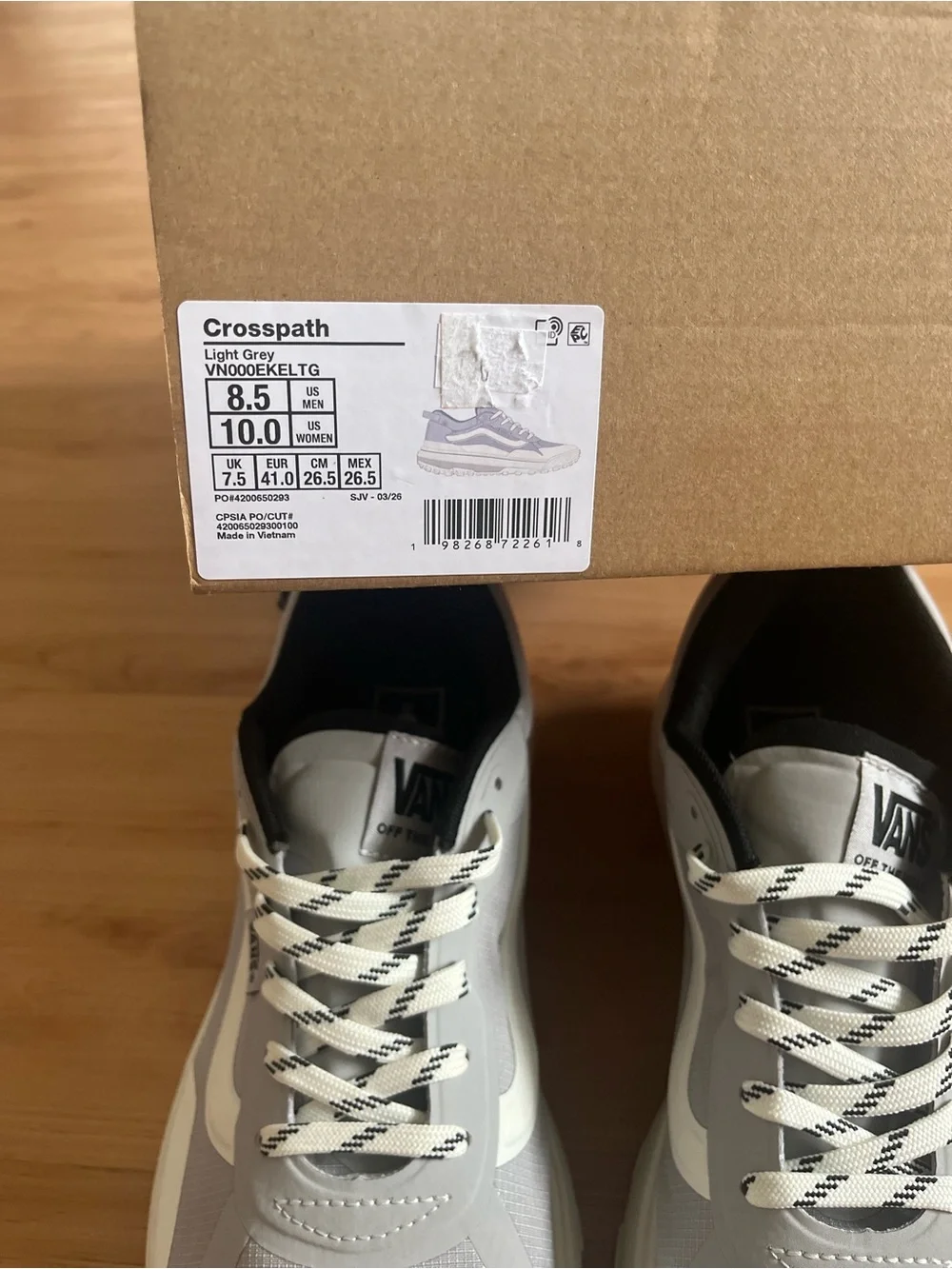 Vans Crosspath Light Grey Shoe Women 10.0 US